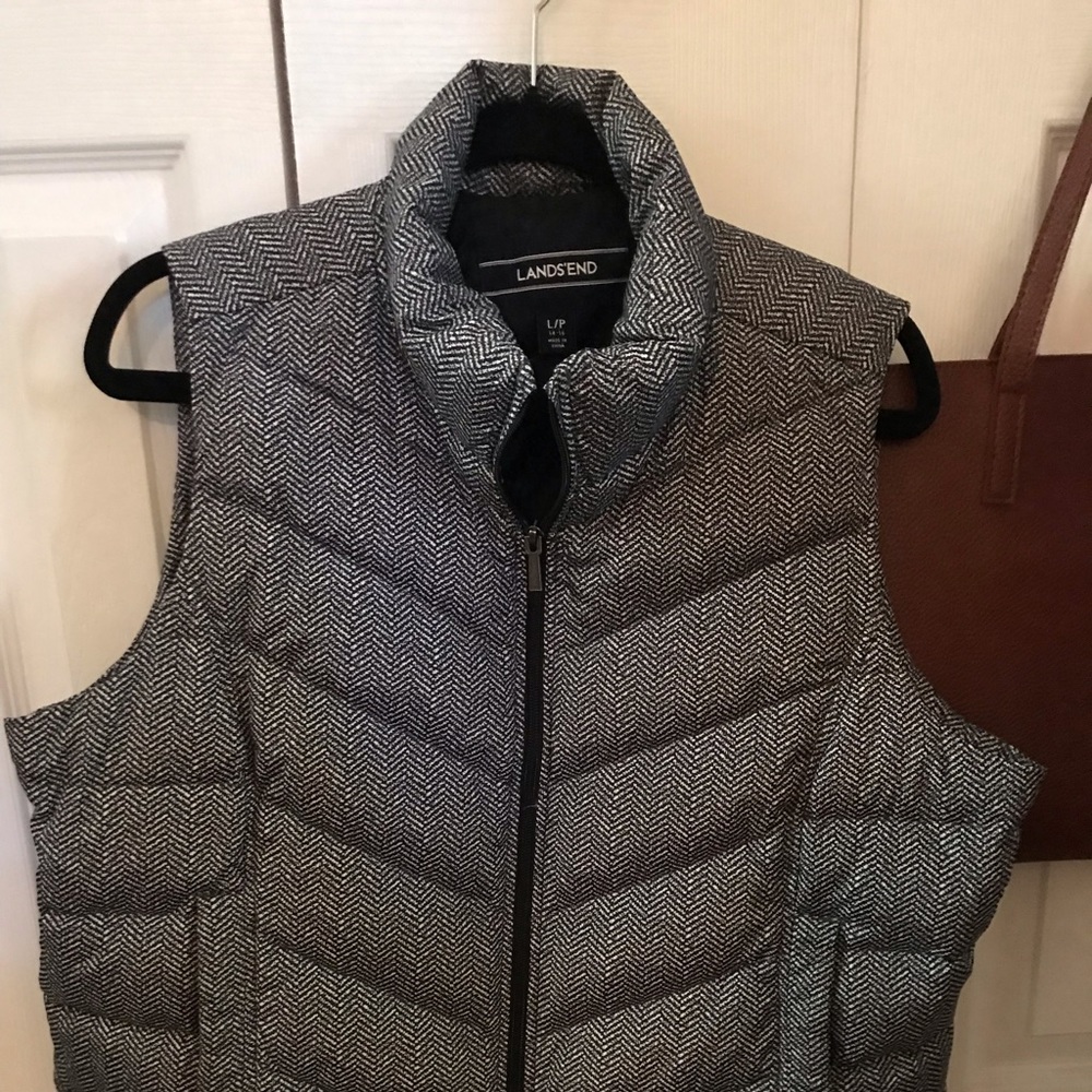 🍋 🌟Host Pick🌟 Lands End PL Herringbone Vest